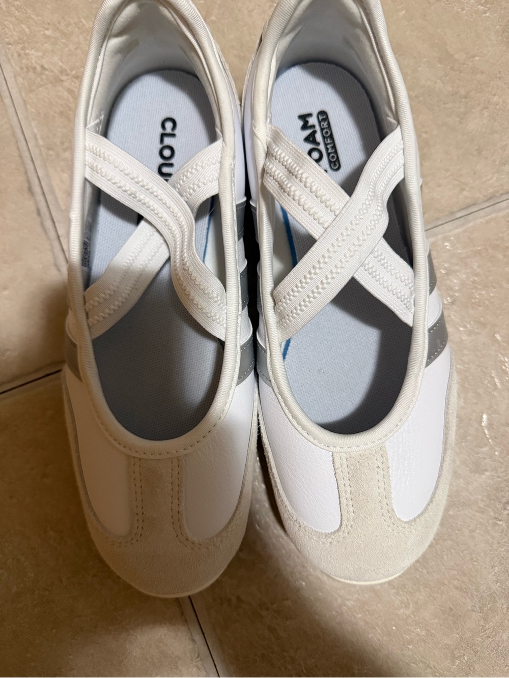 Adidas women’s White Mary Jane style tennis Shoes